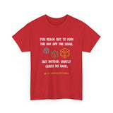 Copy of Canada You Reach Out to Push The Orc He is Uncomfortable High Quality Tee