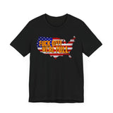 Fuck Off We're Full America Immigration Pro Trump Offensive Vulgar High Quality Tee