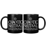 NEW Chaotic Neutral I Like to Leave My Options Open Mug