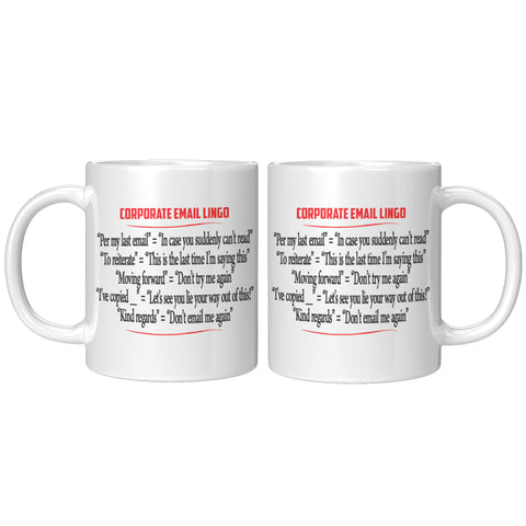 NEW Clean Corporate Lingo Mug