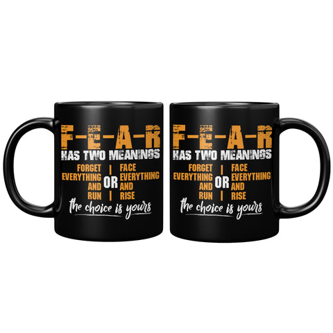 NEW FEAR has two meaning Mug