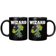 NEW Wizard Cat Black Mug