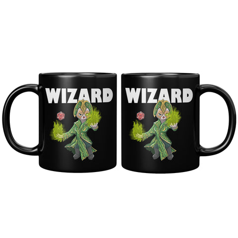 NEW Wizard Cat Black Mug