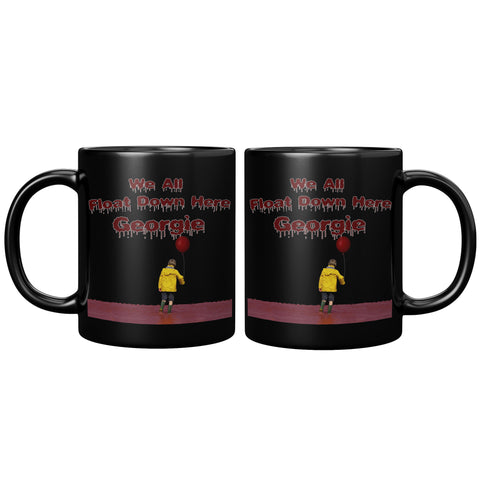 We All Float Down Here Georgie Mug - Halloween Horror Clown Coffee Cup