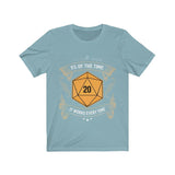 5 Percent Of The Time It Works Every Time D20 Dice DND High Quality Shirt - MADE IN THE USA - Luxurious Inspirations