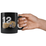 12 Goat New England Brady TB12 Mug - They Hate Us Because We Have 5 Rings Glove Coffee Cup - Luxurious Inspirations