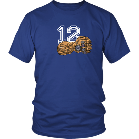 12 Goat New England Shirt - They Hate Us Because We Have 5 Rings Glove Tee-Shirt - Luxurious Inspirations