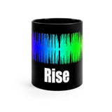 Rise Soundwave Custom Black mug 11oz - Binge Prints