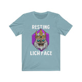 Resting Lich Face D20 Dice DND High Quality Shirt - Luxurious Inspirations