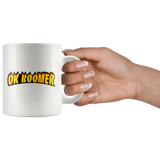 Ok Boomer Flame Parody Mug - Funny Millennial Meme Trend Trending Humor Funny Gen X Coffee Cup - Luxurious Inspirations