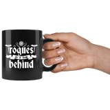 rogues do it from behind rpg DND d20 d2 critical hit miss dice coffee cup mug - Luxurious Inspirations