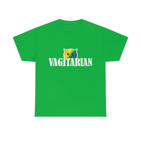 Vagitarian Pussy Cat High Quality Tee - Binge Prints