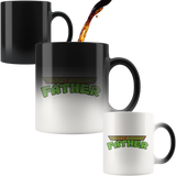 Turtley Awesome Father TMNT Father's Day Dad Papa Black Magic Mug - Luxurious Inspirations