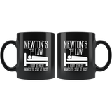 Newton's 1st Law A Body At Rest Wants To Stay At Rest Coffee Cup Mug - Luxurious Inspirations