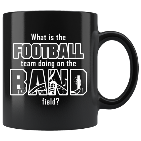What Is The Football Team Doing On The Band Field