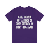 Make America Not A Bunch of Cunts Offended by Everything Again High Quality Tee