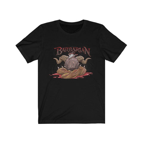 Barbarian D20 Dice DND High Quality Shirt - MADE IN THE USA - Luxurious Inspirations