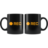 Rec Record Button Hub Parody Adult Joke Coffee Cup Mug - Binge Prints
