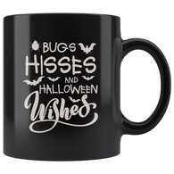 Bugs Hisses and Halloween Wishes Ghost Witch Costumes Children Candy Trick or Treat Makeup Mug Coffee Cup - Luxurious Inspirations