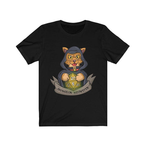 Dungeon Meowster D20 Dice DND High Quality Shirt - Luxurious Inspirations