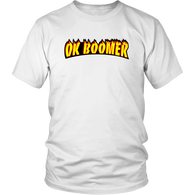 Ok Boomer Flames Parody Shirt - Funny Millennial Meme Trend Trending Humor Funny Gen X T-Shirt - Luxurious Inspirations
