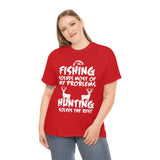 Fishing Solves Most Of My Problems Hunting Solves The Rest High Quality Tee