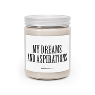 My Dreams And Aspirations Funny Offensive Rude Gag Gift Parent Christmas Aromatherapy Candles, 9oz