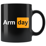 Arm Day Hub Parody Adult Joke Coffee Cup Mug - Binge Prints