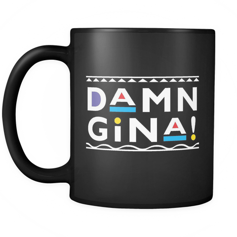 90s Sitcom Martin Damn Gina TV Show Mug - Funny 90's Retro Coffee Cup - Luxurious Inspirations