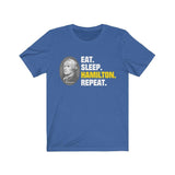 Eat Sleep Hamilton Repeat Shirt - Alexander Musical High Quality Tee - Luxurious Inspirations