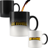 Ok Boomer Flame Parody Mug - Funny Millennial Meme Trend Trending Humor Funny Gen X Magic Color Changing Coffee Cup - Luxurious Inspirations