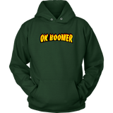 Ok Boomer Flames Parody Hoodie Sweater Shirt - Funny Millennial Meme Trend Trending Humor Funny Gen X T-Shirt - Luxurious Inspirations