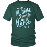 At Night I Press Up Like A Nurse Gift Cute T-shirt - Luxurious Inspirations