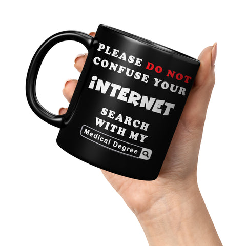 Don't confuse internet search mug