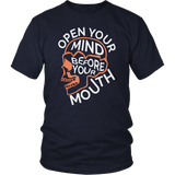 Open Your Mind Before Your Mouth Fruit of the Loom Men's T-Shirt - Luxurious Inspirations