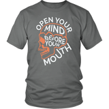 Open Your Mind Before Your Mouth Fruit of the Loom Men's T-Shirt - Luxurious Inspirations