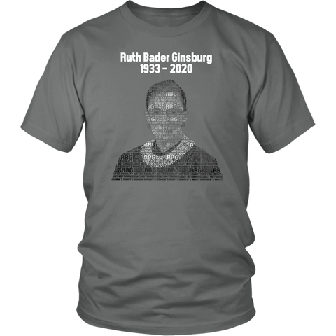 RBG Ruth Bader Ginsburg Rest In Peace RIP 1933- 2020 T-Shirt - Binge Prints