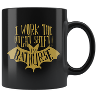 I Work The Night Shift I Am Batnurse Coffee Cup Mug - Luxurious Inspirations