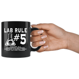 Lab Rule #5 Assume All Unmarked Beakers Contain A Highly Toxic Fast Acting Poison Coffee Cup Mug - Luxurious Inspirations