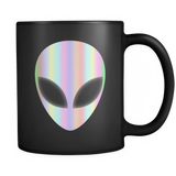 Alien Head Holographic Area 51 Glow Effect Mug - Extraterrestrial Coffee Cup - Luxurious Inspirations