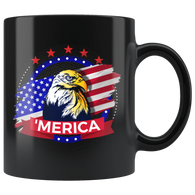 American Eagle Patriotic America 4Tth of July Proud USA Mug - Bad Ass 'Merica Flag Coffee Cup - Luxurious Inspirations