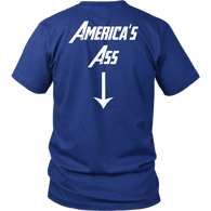 America's Ass T-Shirt - Funny Patriotic Independence Day July 4th Superhero Captain Tee Shirt - Luxurious Inspirations