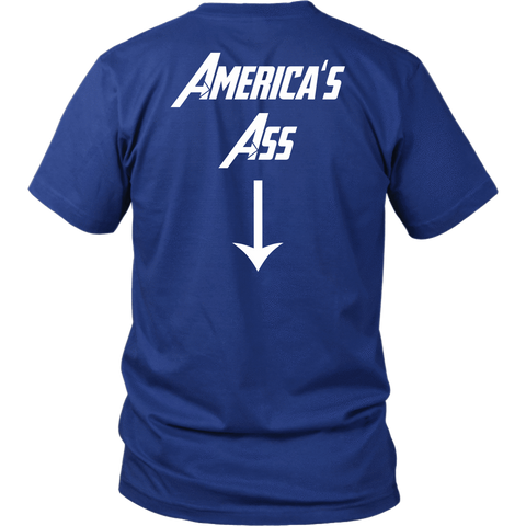 America's Ass T-Shirt - Funny Patriotic Independence Day July 4th Superhero Captain Tee Shirt - Luxurious Inspirations