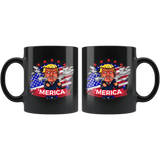 Angry Mad Trump American America Flag Patriotic Mug - Funny Cartoon Donald POTUS 'merica Coffee Cup - Luxurious Inspirations
