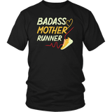 Badass Mother Runner Funny T Shirt Short Sleeve - Luxurious Inspirations