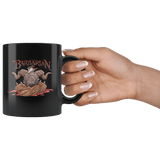 Barbarian Dice D12 DND Mug - Critical Rage Axe RPG Coffee Cup - Luxurious Inspirations