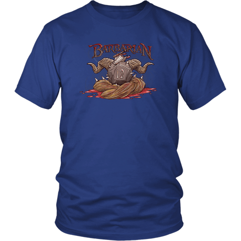Barbarian Dice D12 DND T-Shirt - Luxurious Inspirations