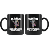 Bard Cat Black Mug - Funny Class DND D&D Dungeons And Dragons Coffee Cup - Luxurious Inspirations