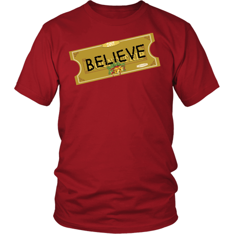 Believe Express Ticket For Santa 2017 Shirt - Polar Edition - Luxurious Inspirations