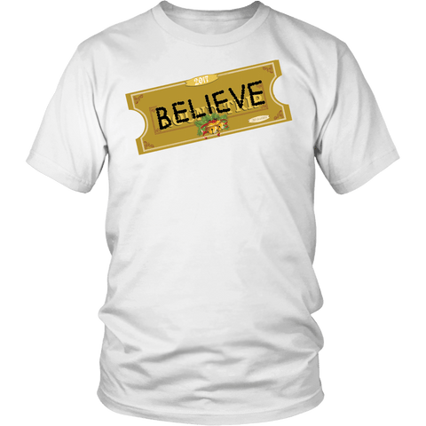 Believe Express Ticket For Santa 2017 Shirt - Polar Edition - Luxurious Inspirations